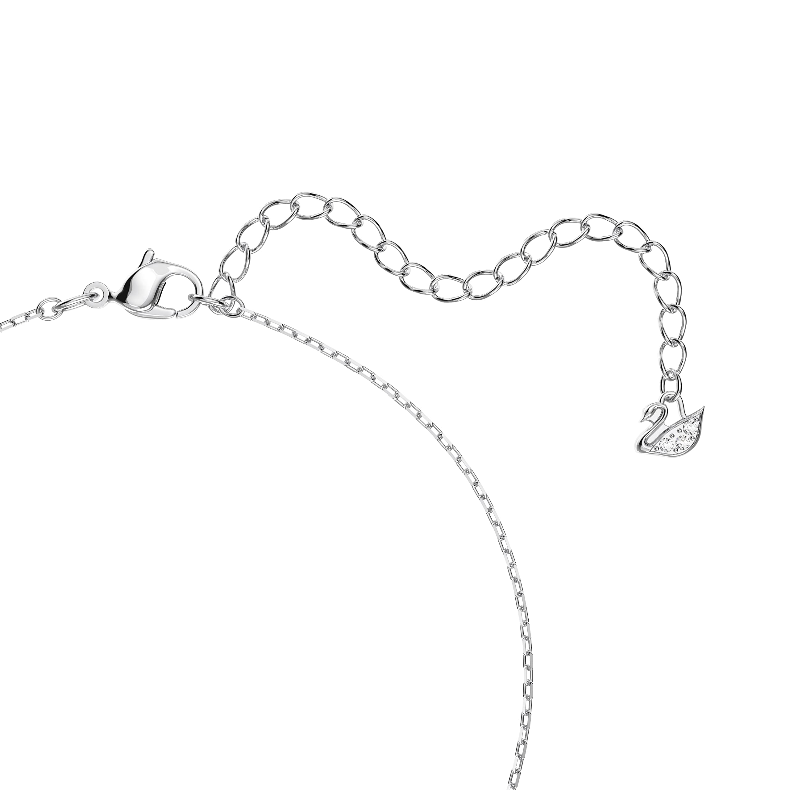 Foto 4 pulgar | Collar Con Colgante De Cisne De Swarovski Con Cristales Azules Y Blancos - Venta Internacional.