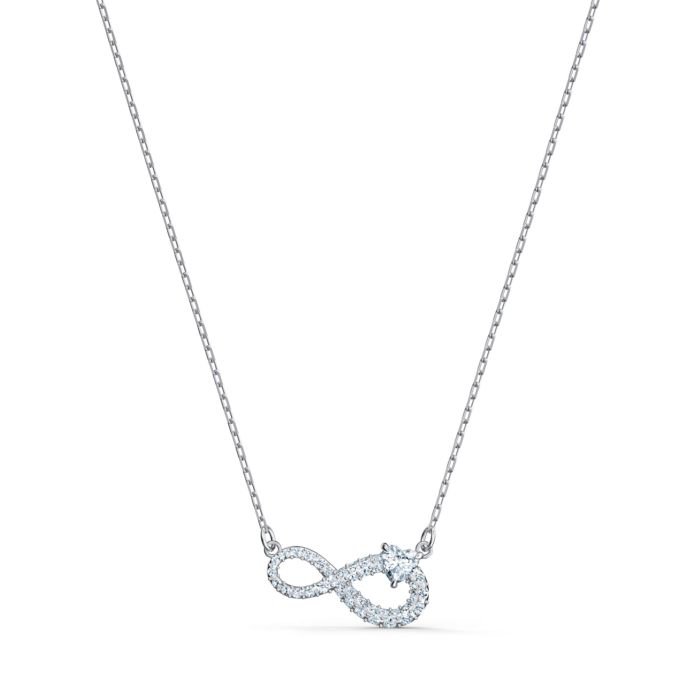 Foto 2 pulgar | Collar Swarovski Hyperbola Con Corazón De Cristal Transparente Para Mujer - Venta Internacional.
