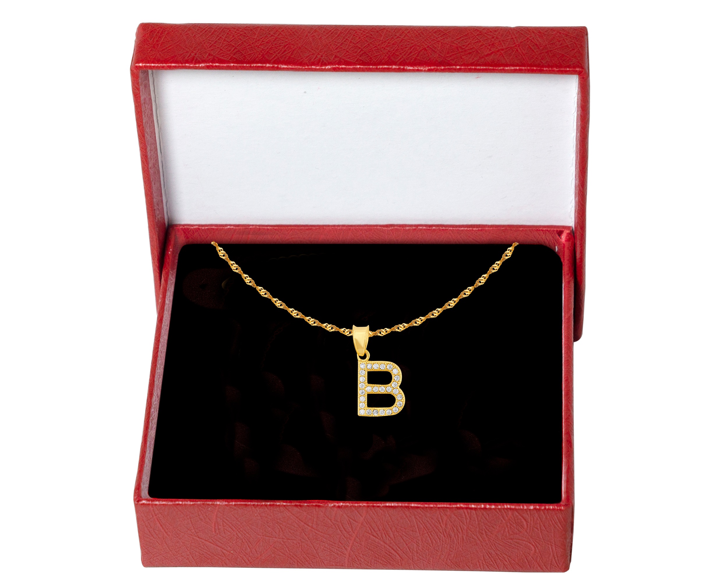 Foto 5 | Gargantilla Inicial ''b'' 45cm De Chapa De Oro 18k Ch84