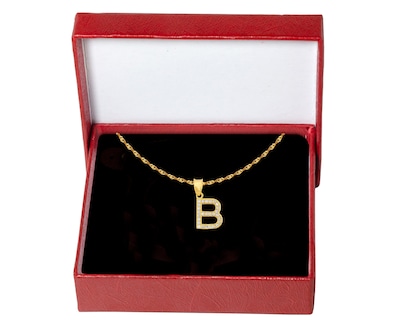 Foto 5 | Gargantilla Inicial ''b'' 45cm De Chapa De Oro 18k Ch84