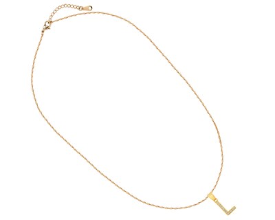 Foto 2 | Gargantilla Inicial ''l'' 45cm De Chapa De Oro 18k Ch94