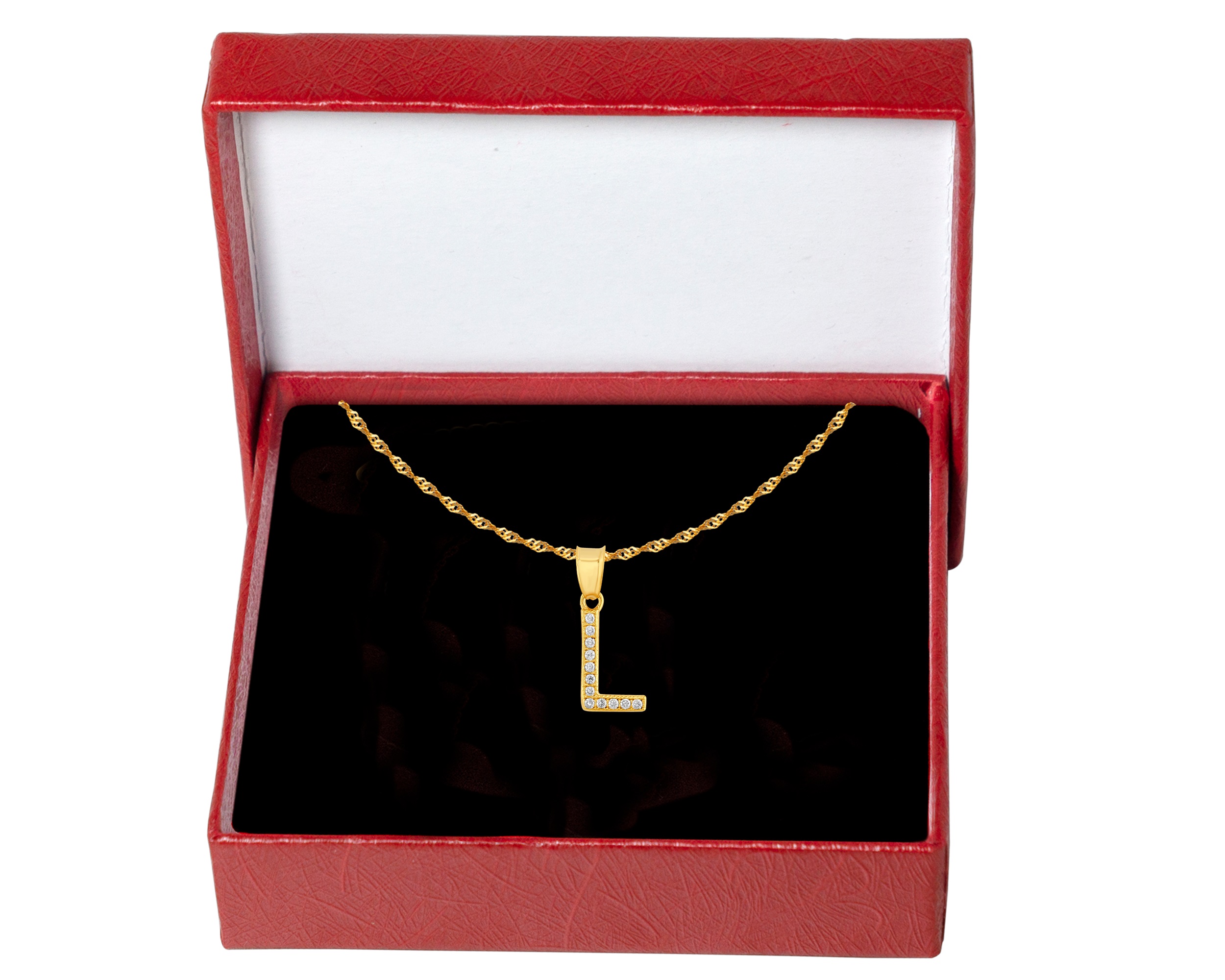 Foto 5 | Gargantilla Inicial ''l'' 45cm De Chapa De Oro 18k Ch94