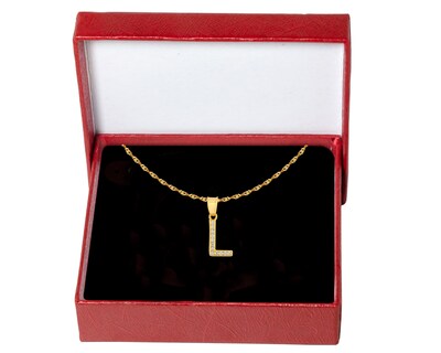Foto 5 | Gargantilla Inicial ''l'' 45cm De Chapa De Oro 18k Ch94