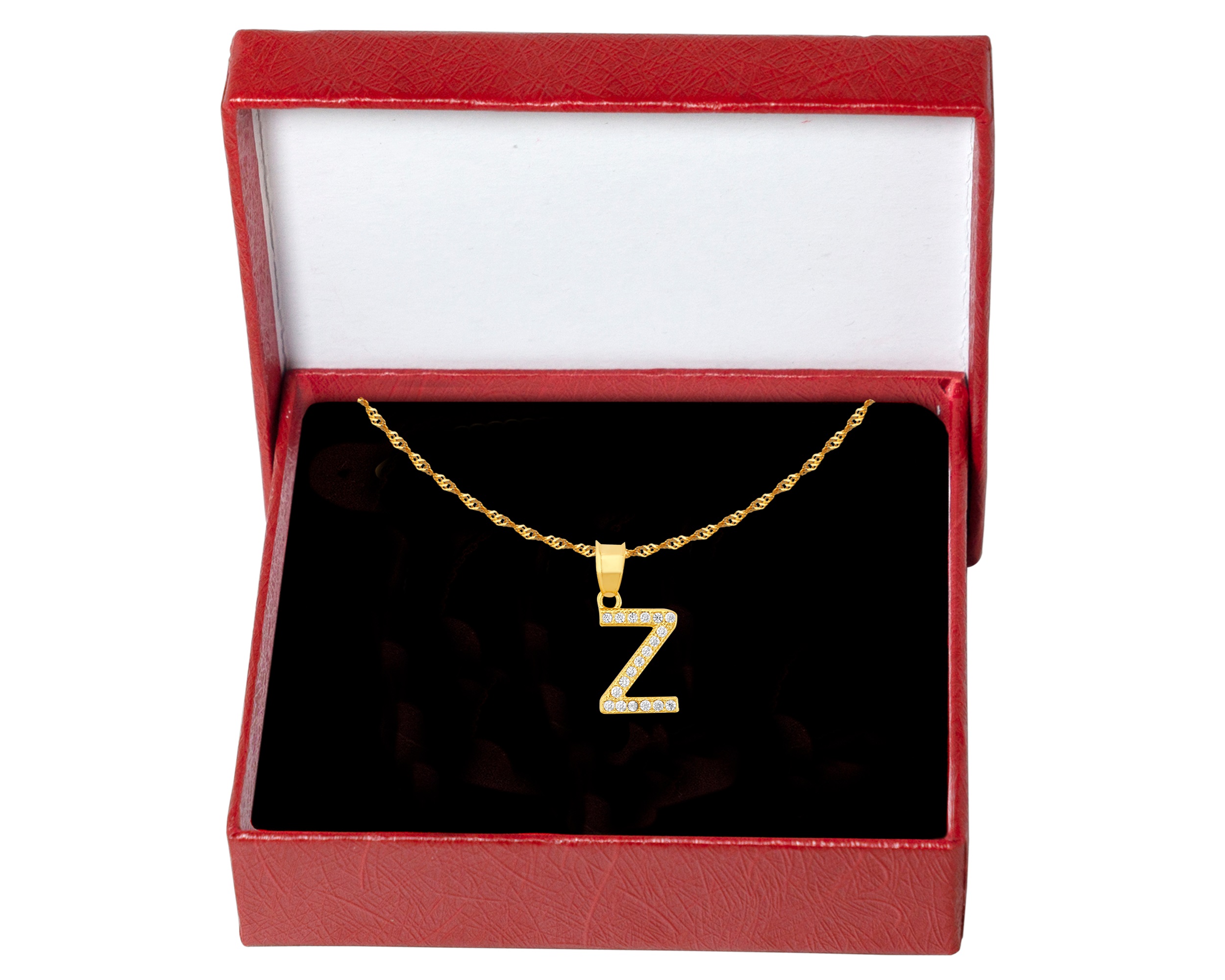 Foto 6 pulgar | Gargantilla Inicial ''z'' 45cm De Chapa De Oro 18k Ch106