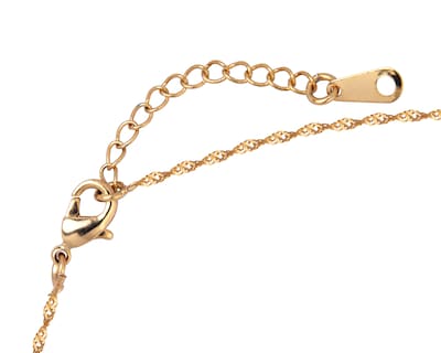 Foto 4 | Gargantilla Inicial ''v'' 45cm De Chapa De Oro 18k Ch103