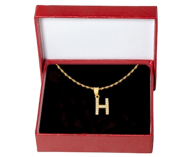 Foto 5 | Gargantilla Inicial ''h'' 45cm De Chapa De Oro 18k Ch90