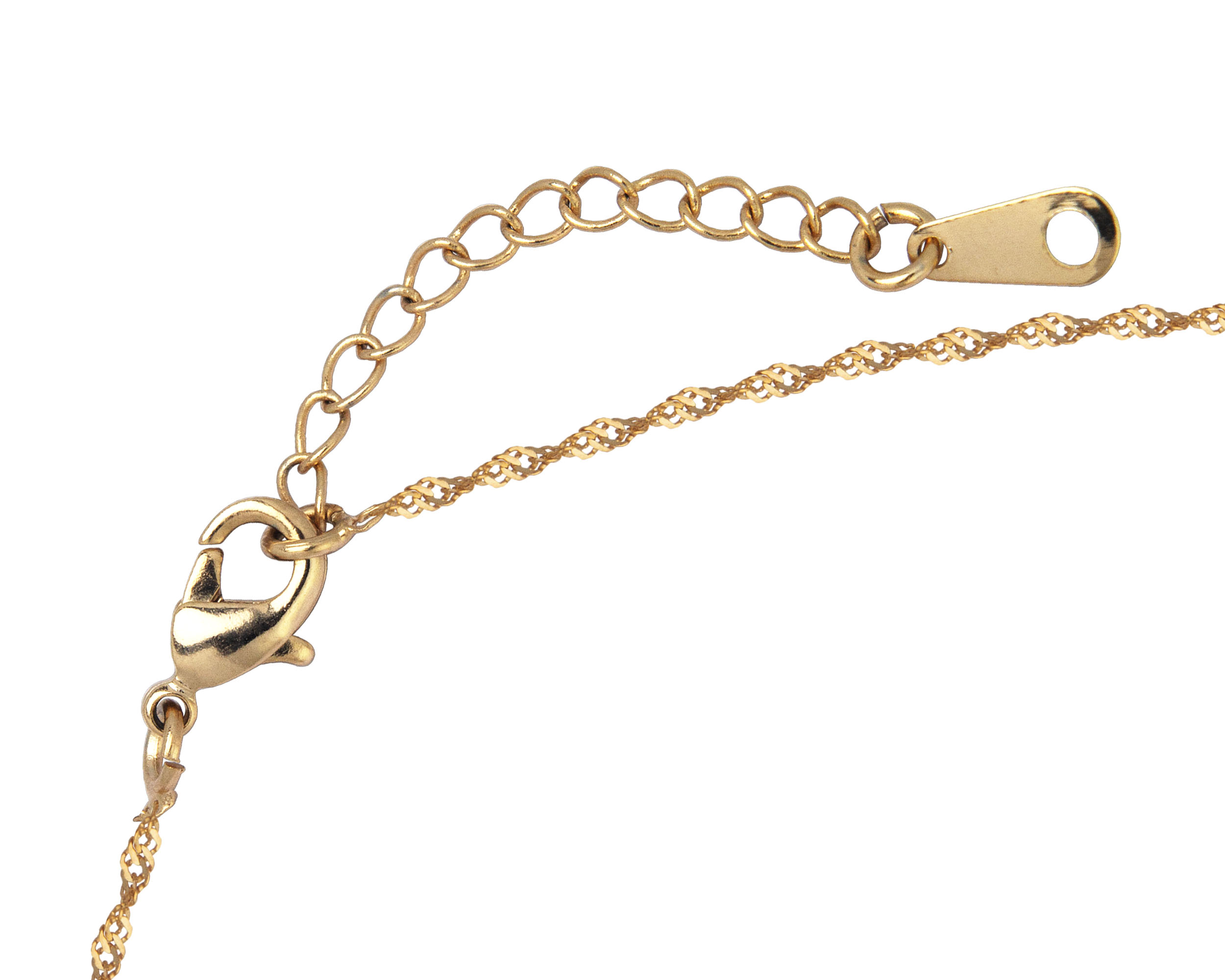 Foto 5 pulgar | Gargantilla Inicial ''d'' 45cm De Chapa De Oro 18k Ch86