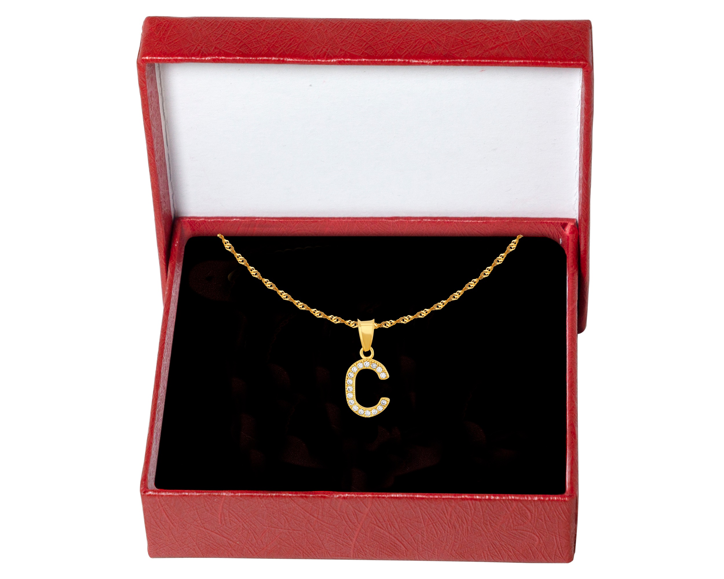 Foto 5 | Gargantilla Inicial ''c'' 45cm De Chapa De Oro 18k Ch85
