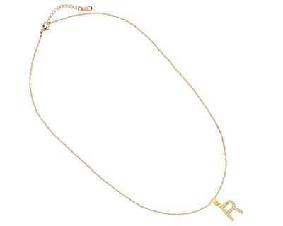 Foto 2 | Gargantilla Inicial ''r'' 45cm De Chapa De Oro 18k Ch99