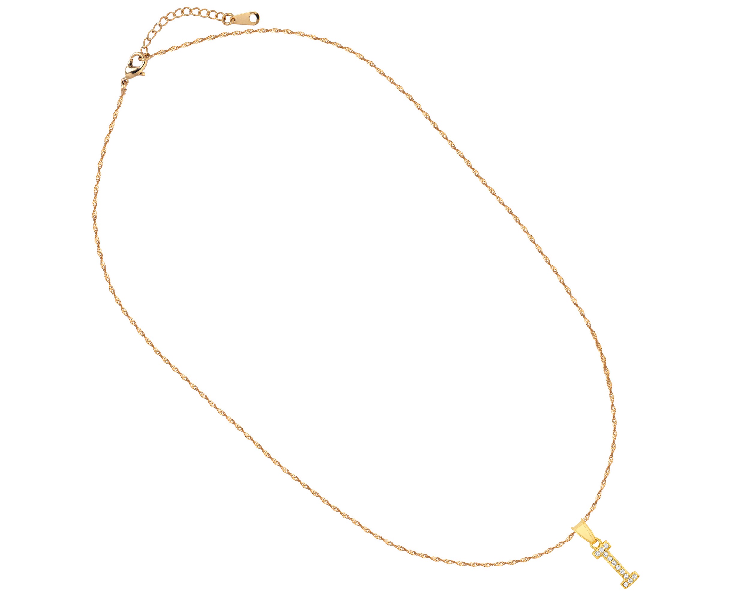 Foto 2 | Gargantilla Inicial ''i'' 45cm De Chapa De Oro 18k Ch91