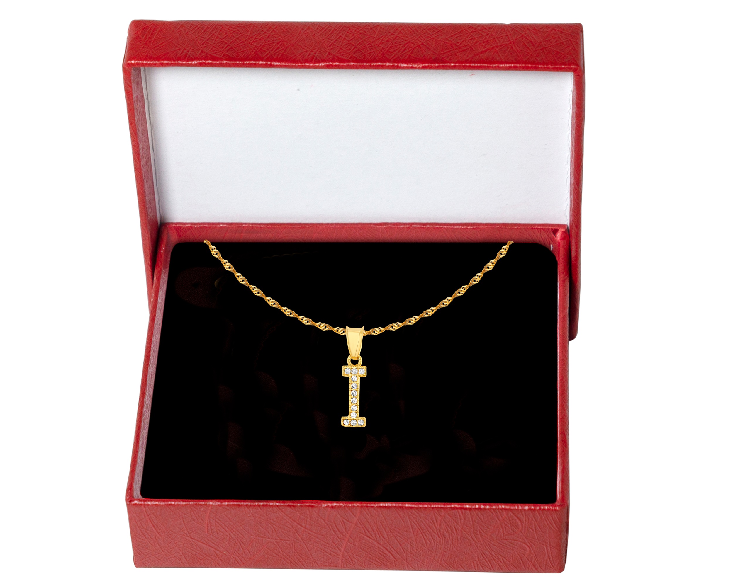 Foto 6 pulgar | Gargantilla Inicial ''i'' 45cm De Chapa De Oro 18k Ch91