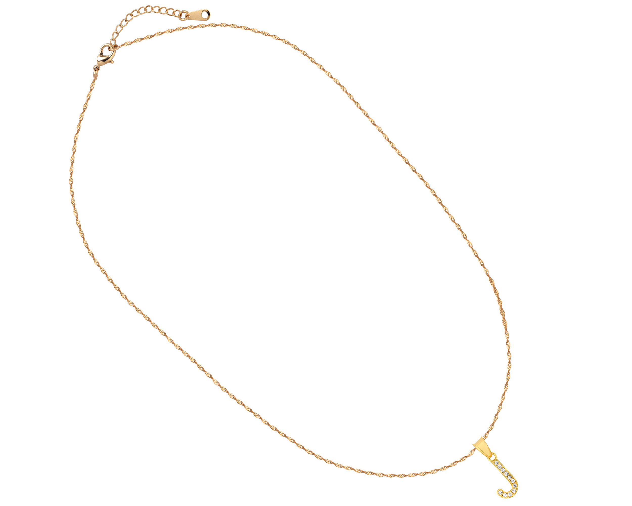 Foto 2 | Gargantilla Inicial ''j'' 45cm De Chapa De Oro 18k Ch92