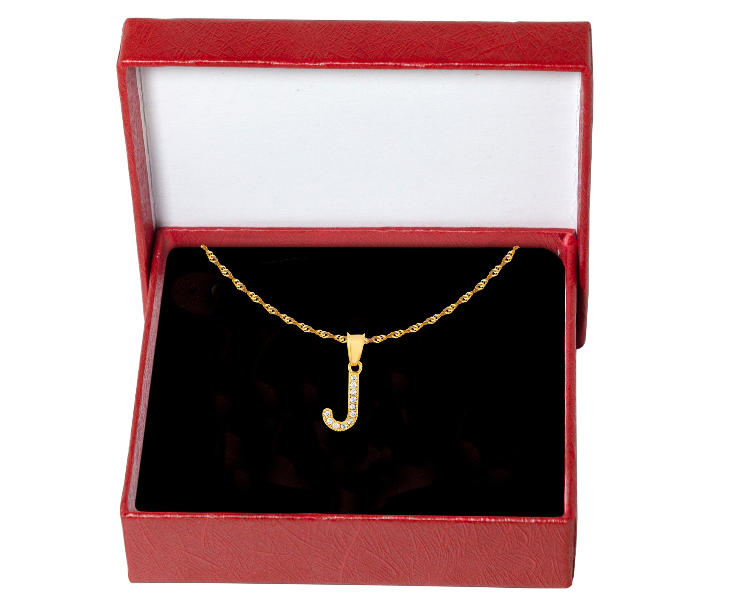 Foto 6 pulgar | Gargantilla Inicial ''j'' 45cm De Chapa De Oro 18k Ch92
