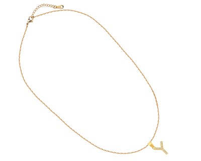 Foto 2 | Gargantilla Inicial ''y'' 45cm De Chapa De Oro 18k Ch105