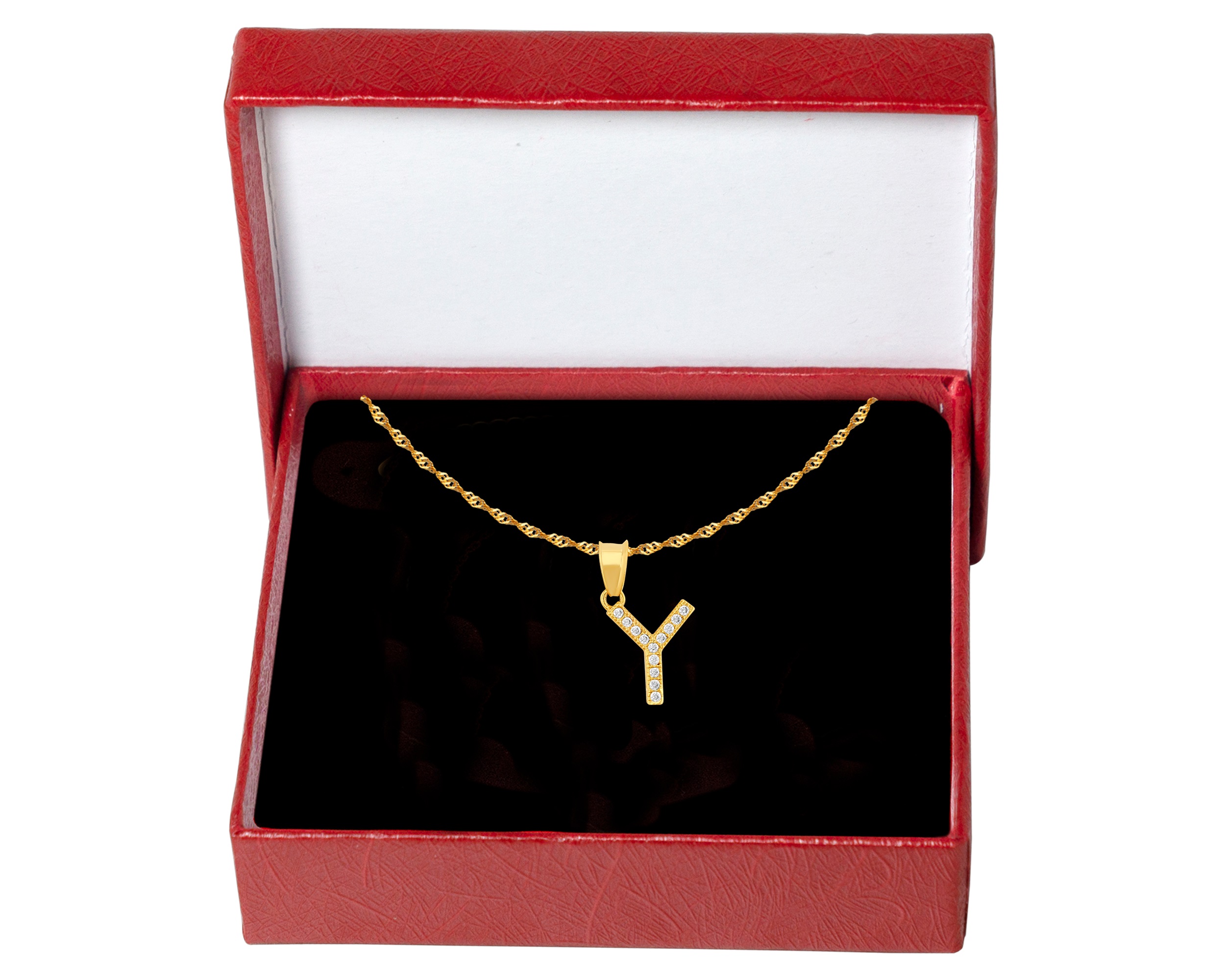 Foto 5 | Gargantilla Inicial ''y'' 45cm De Chapa De Oro 18k Ch105