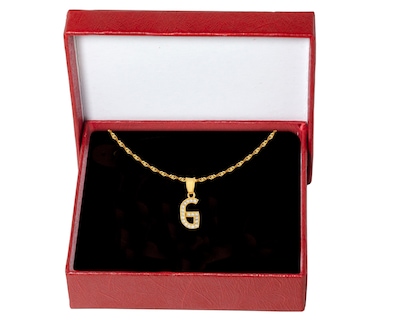 Foto 5 | Gargantilla Inicial ''g'' 45cm De Chapa De Oro 18k Ch89