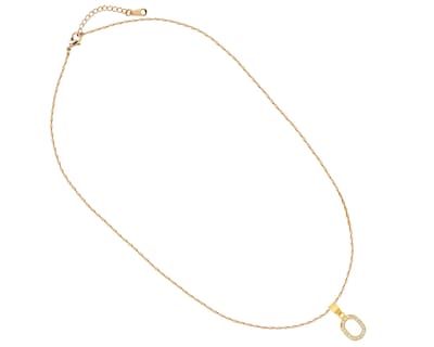 Foto 2 | Gargantilla Inicial ''o'' 45cm De Chapa De Oro 18k Ch97