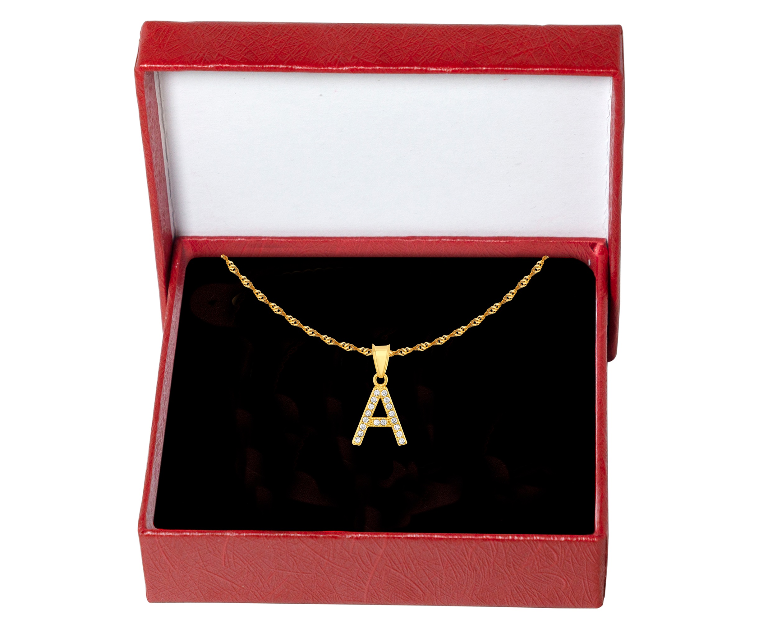 Foto 5 | Gargantilla Inicial ''a'' 45cm De Chapa De Oro 18k Ch83