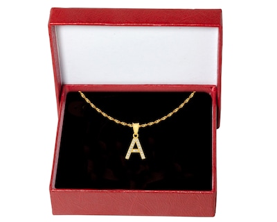 Foto 5 | Gargantilla Inicial ''a'' 45cm De Chapa De Oro 18k Ch83