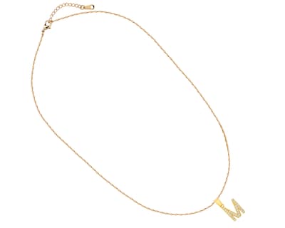 Foto 2 | Gargantilla Inicial ''m'' 45cm De Chapa De Oro 18k Ch95