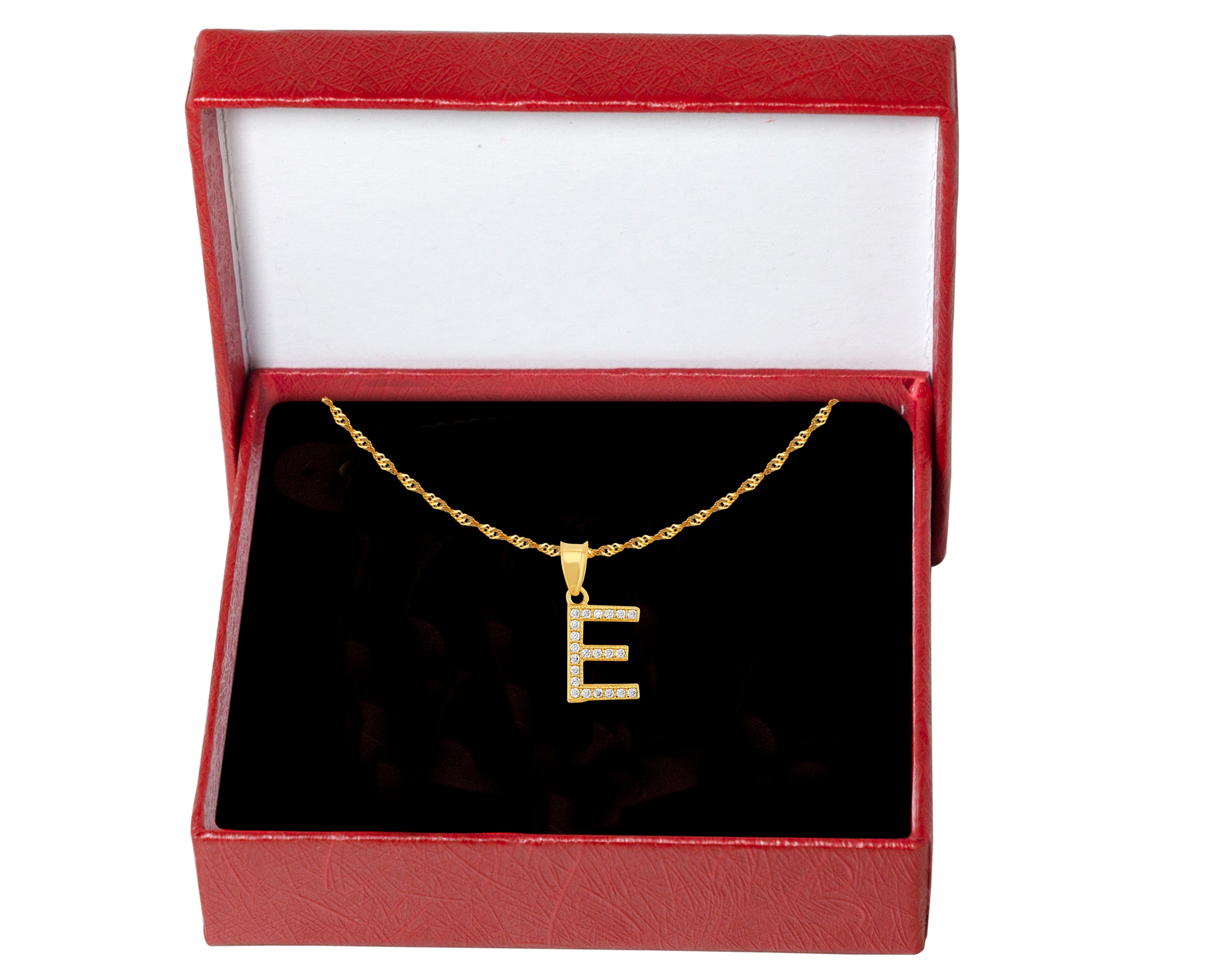 Foto 5 | Gargantilla Inicial ''e'' 45cm De Chapa De Oro 18k Ch87