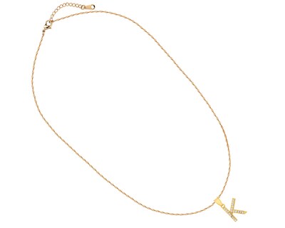 Foto 2 | Gargantilla Inicial ''k'' 45cm De Chapa De Oro 18k Ch93