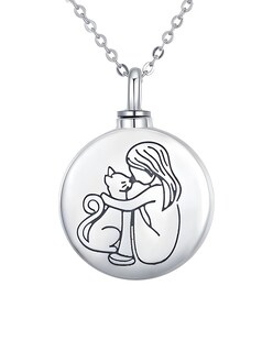Foto 1 | Collar Con Dije Circular Miow Kiki Collection De Plata P925
