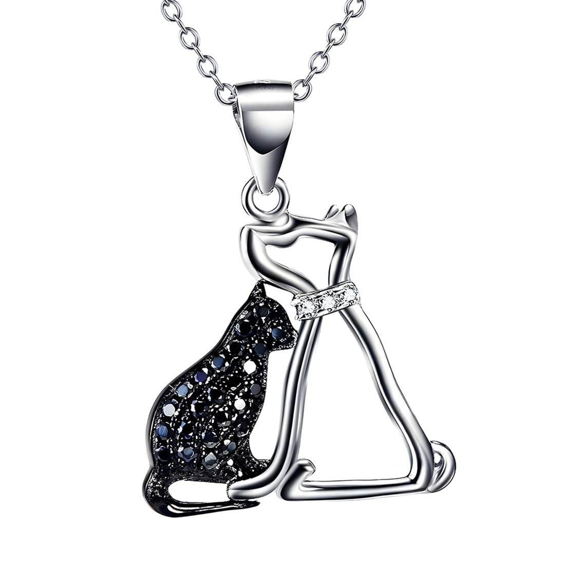 Foto 2 pulgar | Collar Miow Cat Friend Plata .925