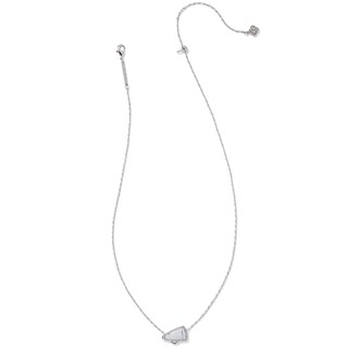 Foto 2 | Colgante Corto Kendra Scott Cheer Chapado En Rodio - Venta Internacional.
