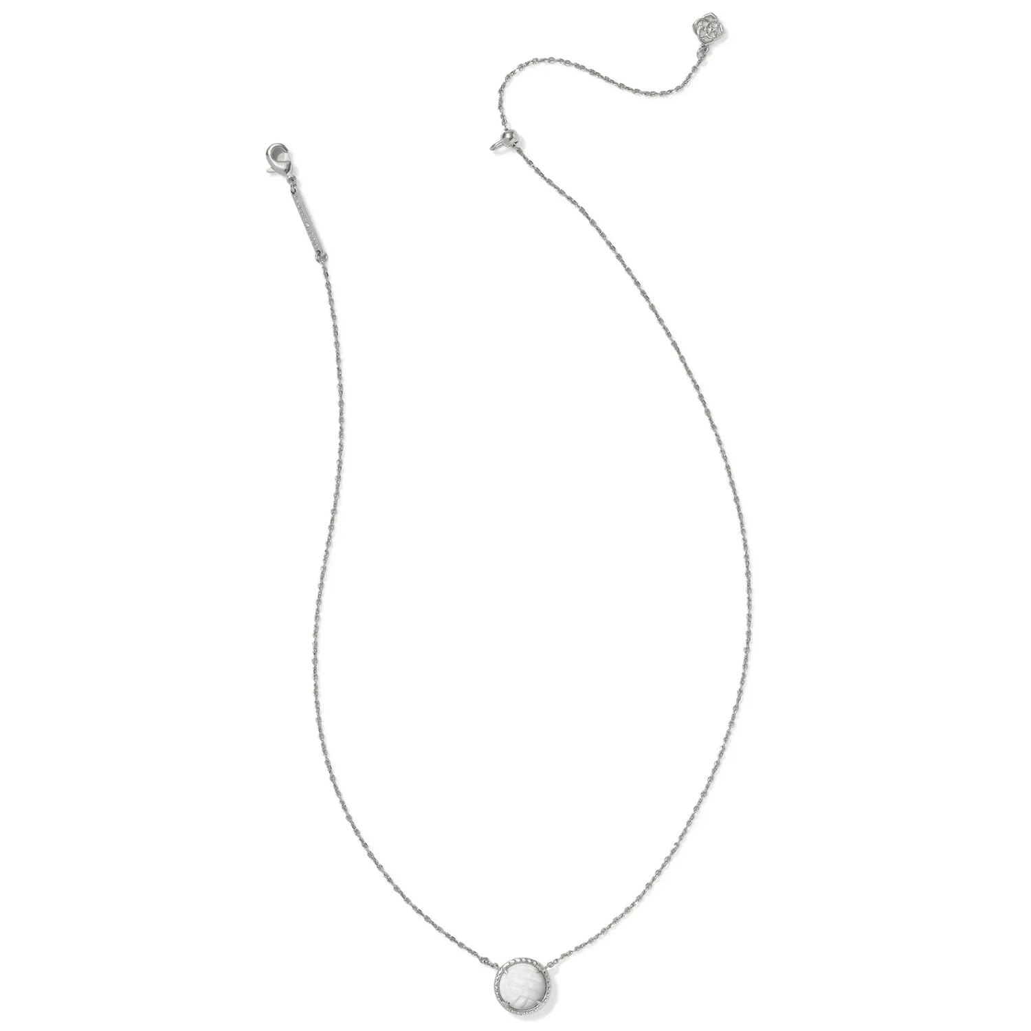 Foto 3 pulgar | Colgante De Voleibol De Kendra Scott Chapado En Rodio - Venta Internacional.