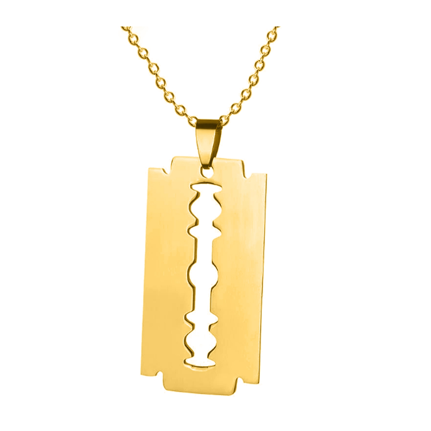 Foto 1 | Cadena Para Collares, Hojas De Afeitar Unisex, Acero Inoxidable, 45 Cm - Venta Internacional.