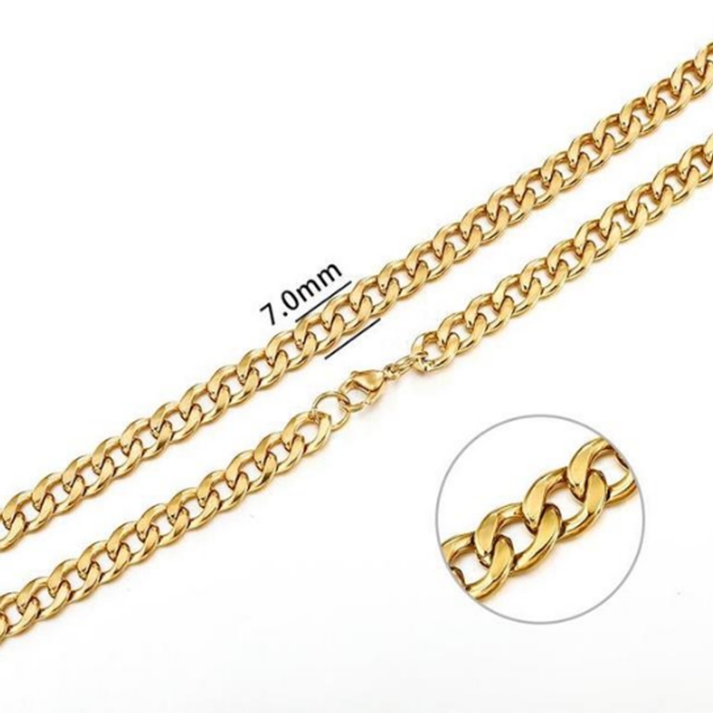 Foto 2 | Collar Grumet 7 Mm 60 Cm De Acero Inoxidable Para Hombre - Venta Internacional.