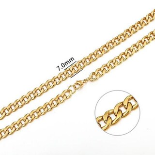 Foto 2 | Collar Grumet 7 Mm 60 Cm De Acero Inoxidable Para Hombre - Venta Internacional.