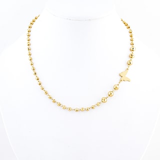 Foto 3 | Collar Esférico Con Dije De Mariposa The Golden Store Chapa De Oro 18k