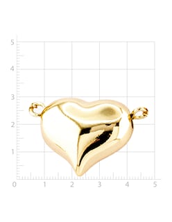 Foto 4 | Collar Esférico Con Dije De Corazón The Golden Store Chapa De Oro 18k