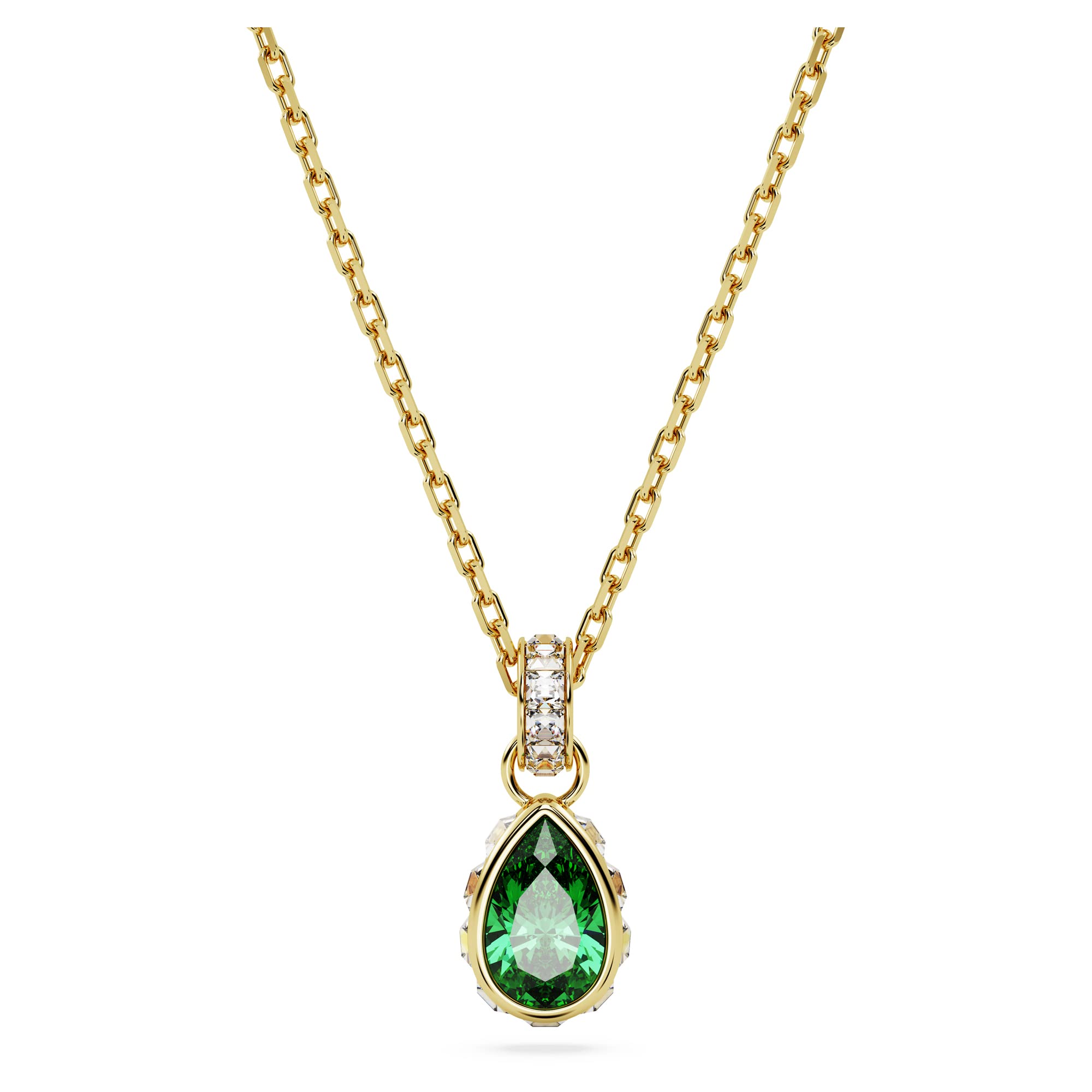 Foto 1 | Colgante Swarovski Chroma De Cristal Verde En Tono Dorado - Venta Internacional.
