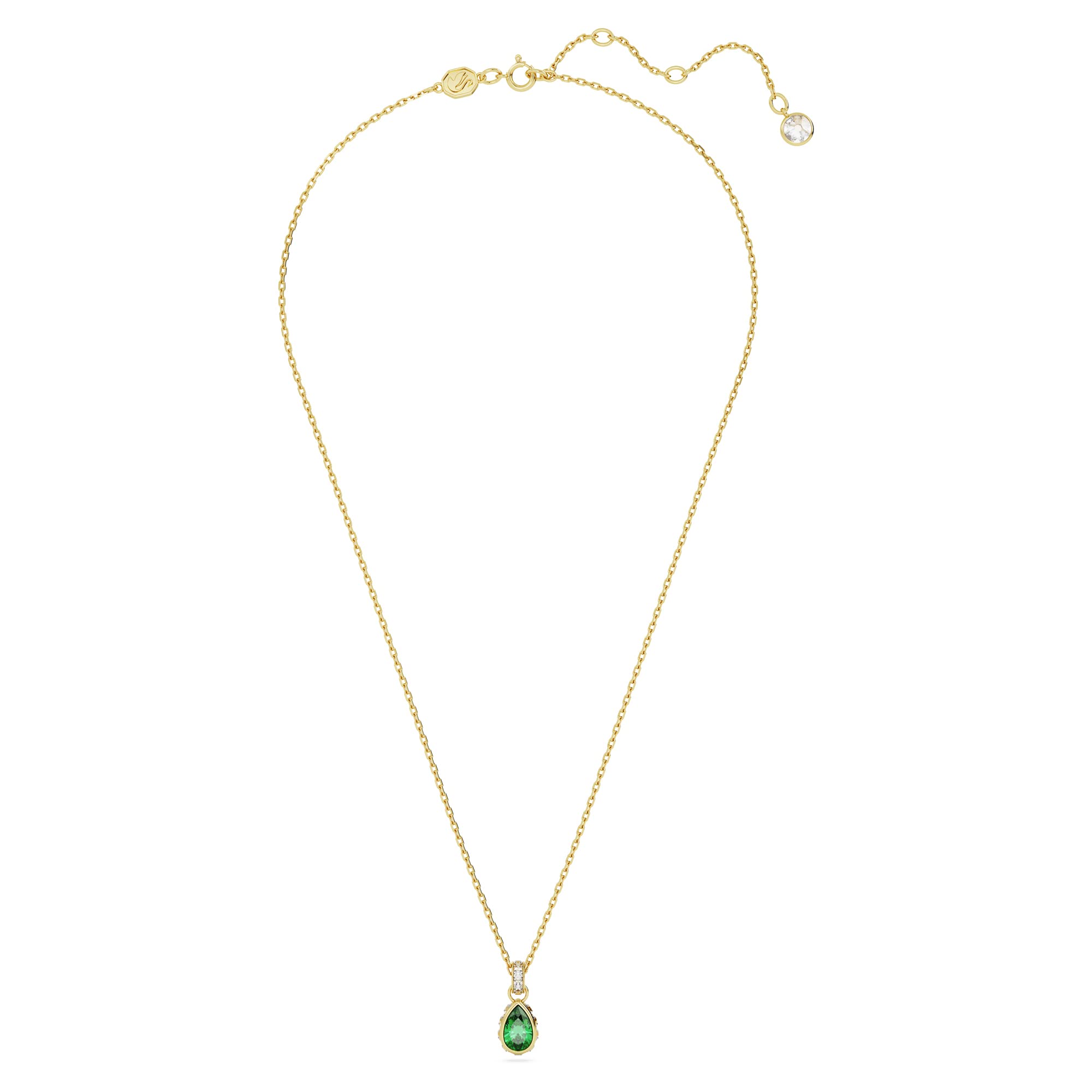 Foto 3 pulgar | Colgante Swarovski Chroma De Cristal Verde En Tono Dorado - Venta Internacional.