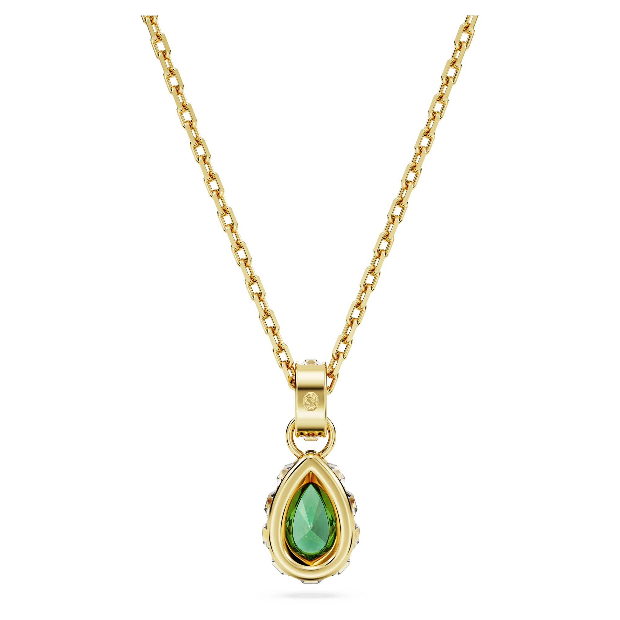 Foto 5 pulgar | Colgante Swarovski Chroma De Cristal Verde En Tono Dorado - Venta Internacional.