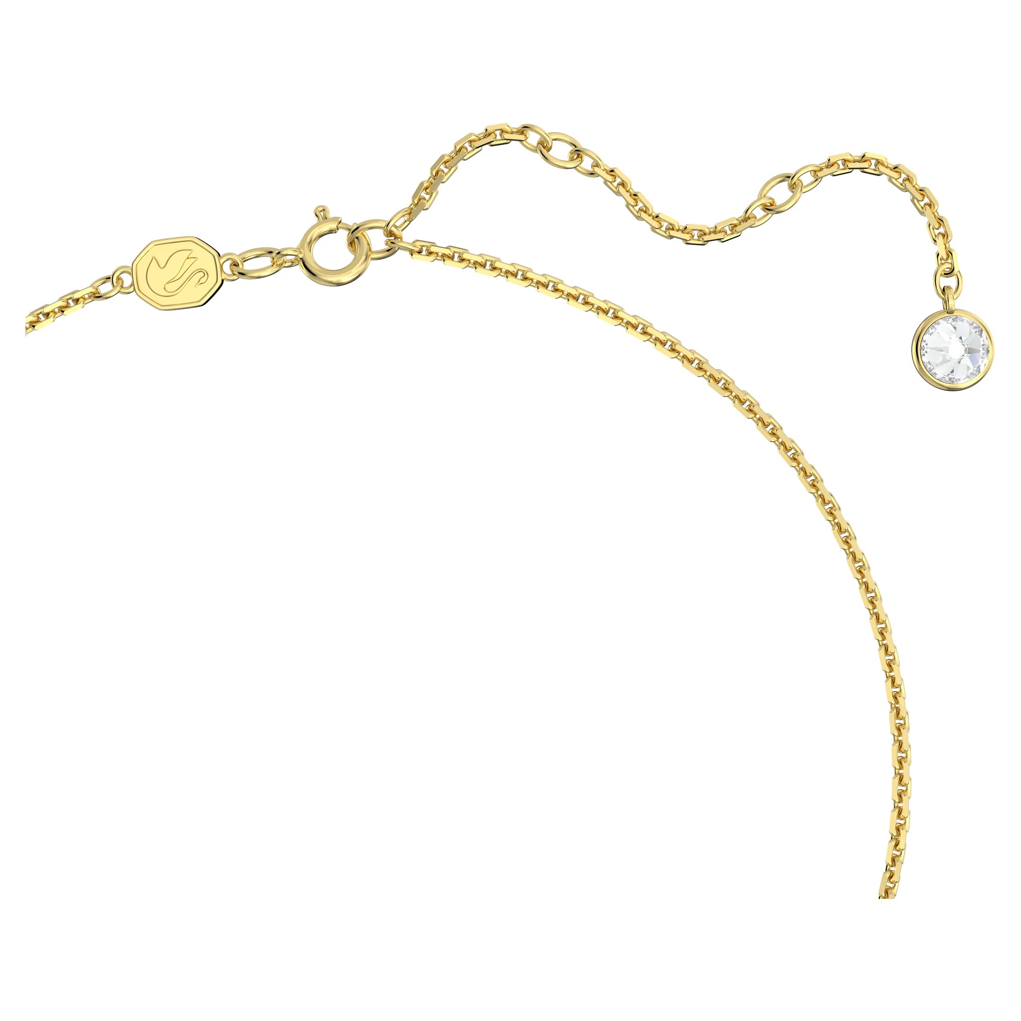 Foto 3 | Collar Con Colgante De Gema De Swarovski Con Motivo Floral Y Cristal Verde - Venta Internacional.