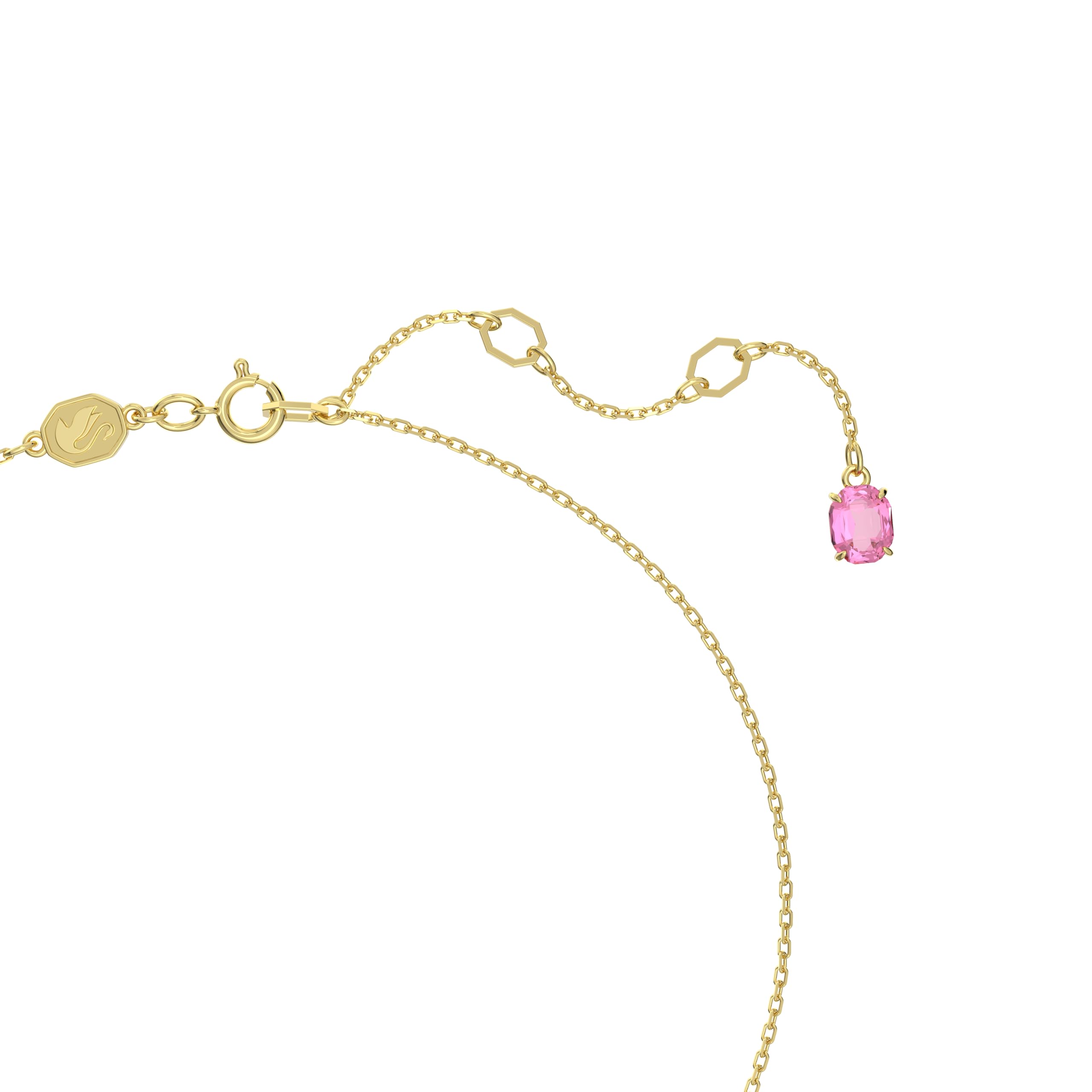 Foto 4 pulgar | Colgante Idyllia De Swarovski Con Flor Rosa En Tono Dorado - Venta Internacional.