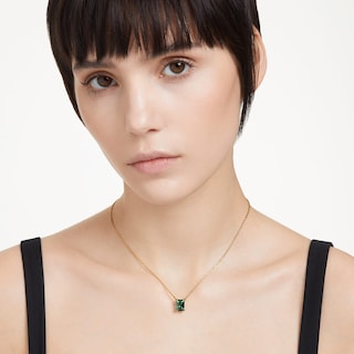 Foto 5 | Colgante Swarovski Stilla Con Piedra Verde En Tono Dorado - Venta Internacional.