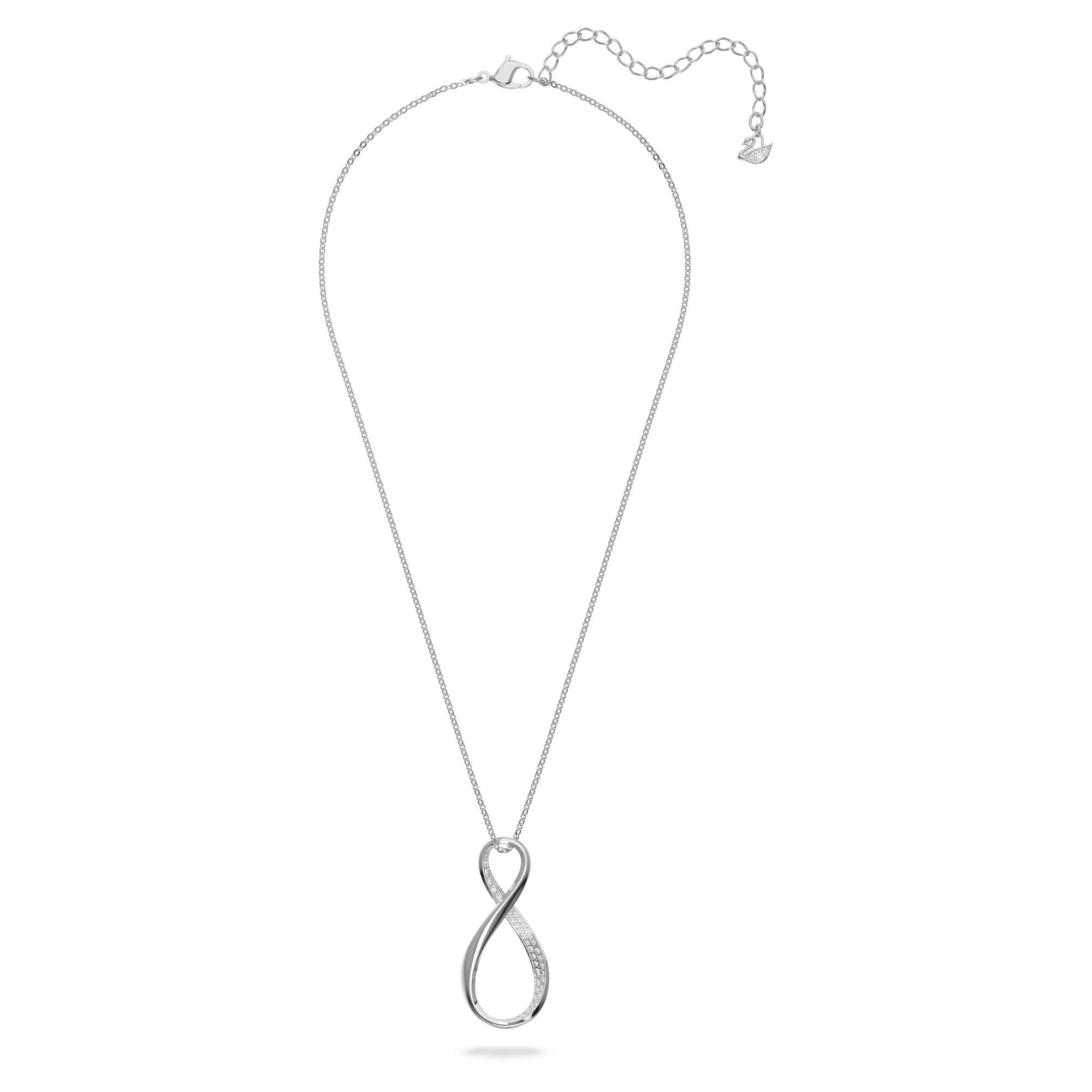 Foto 2 | Collar Swarovski Exist Con Colgante Infinito En Rodio Blanco - Venta Internacional.