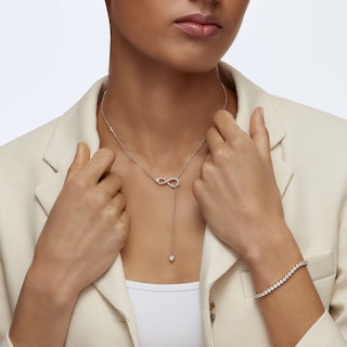 Foto 4 | Conjunto De Joyas Swarovski Hyperbola Crystal Rodiado Y Oro Rosa - Venta Internacional.