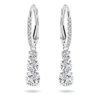 Foto 1 | Pendientes Swarovski Stilla Attract Trilogy Con Cristales Blancos - Venta Internacional.