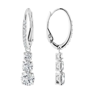Foto 2 | Pendientes Swarovski Stilla Attract Trilogy Con Cristales Blancos - Venta Internacional.