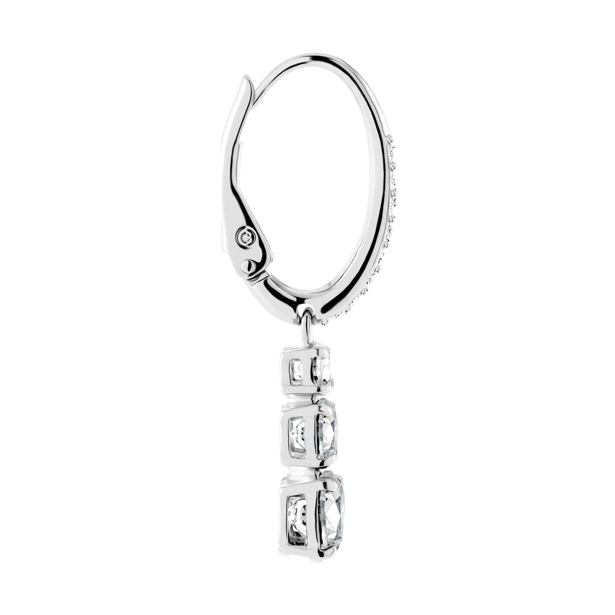 Foto 5 pulgar | Pendientes Swarovski Stilla Attract Trilogy Con Cristales Blancos - Venta Internacional.