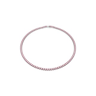 Foto 1 | Collar Swarovski Matrix Tennis Con Cristales Rosas Brillantes - Venta Internacional.
