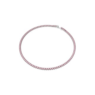 Foto 2 | Collar Swarovski Matrix Tennis Con Cristales Rosas Brillantes - Venta Internacional.