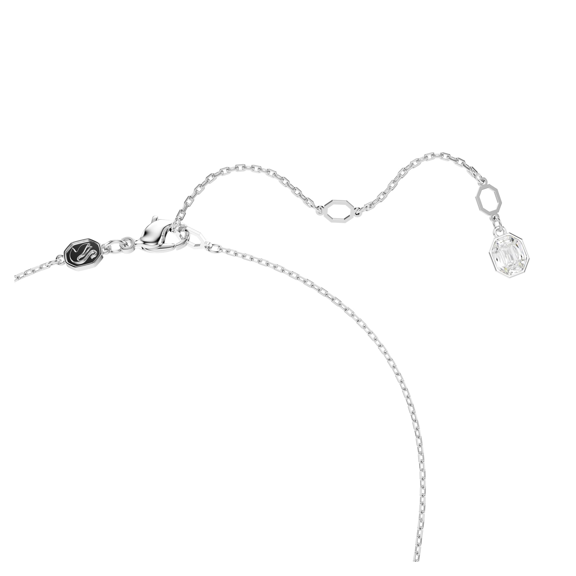Foto 4 pulgar | Collar Con Colgante De Hipérbola De Swarovski En Forma De Corazón Infinito - Venta Internacional.