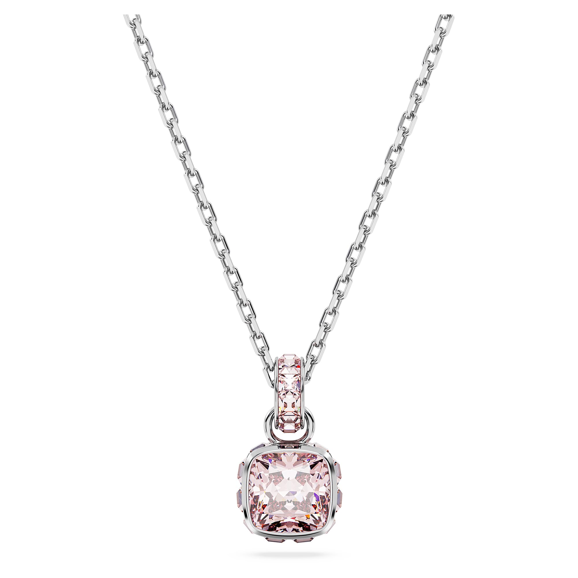 Foto 2 pulgar | Colgante Con Piedra Natal De Junio De Swarovski Y Cristal Rosa - Venta Internacional.